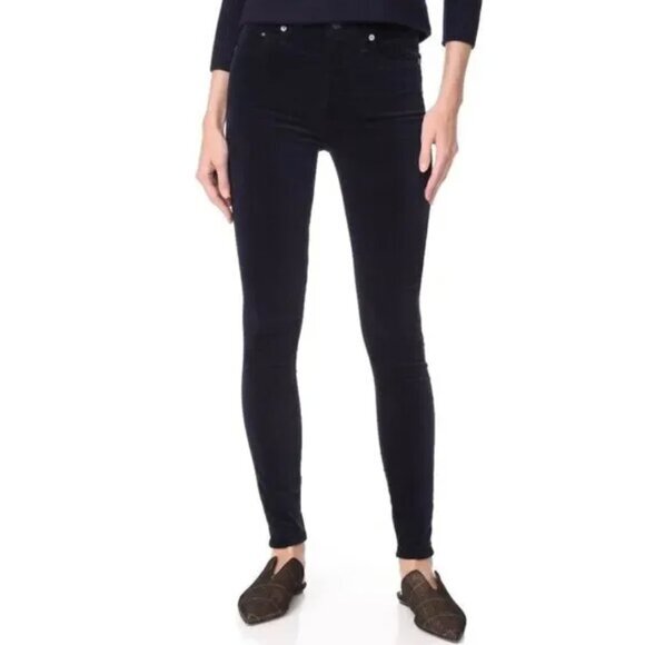 Citizens of Humanity Jeans Women Size 25 Blue‎ Velour Rocket High Rise Skinny - Picture 1 of 12